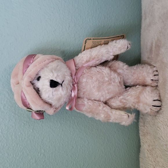 Alouetta de Grizetta •Boyds Bears & Friends•  Pink Velvet Rose Hat Ribbon, NWT - Picture 3 of 10